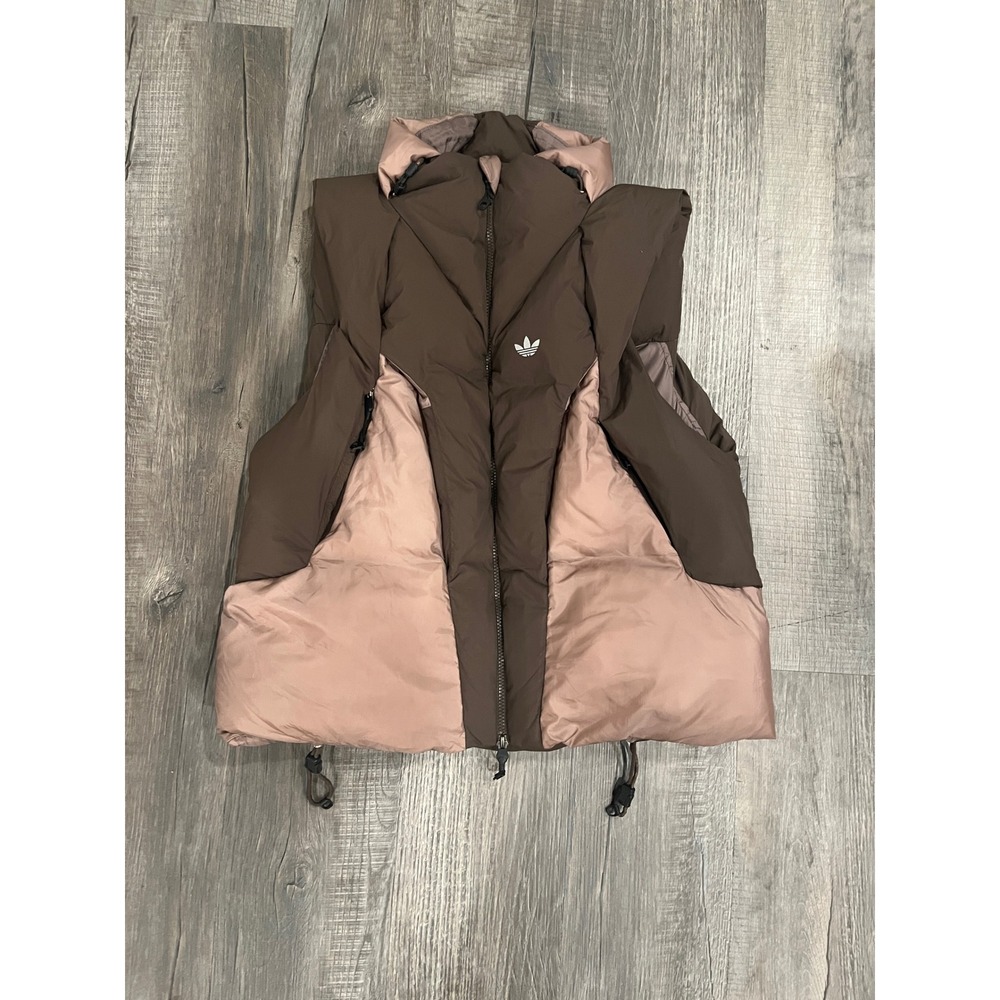 Hamcus x adidas Originals Puffer Vest Brown Mauve Techwear Modular Gilet Mens